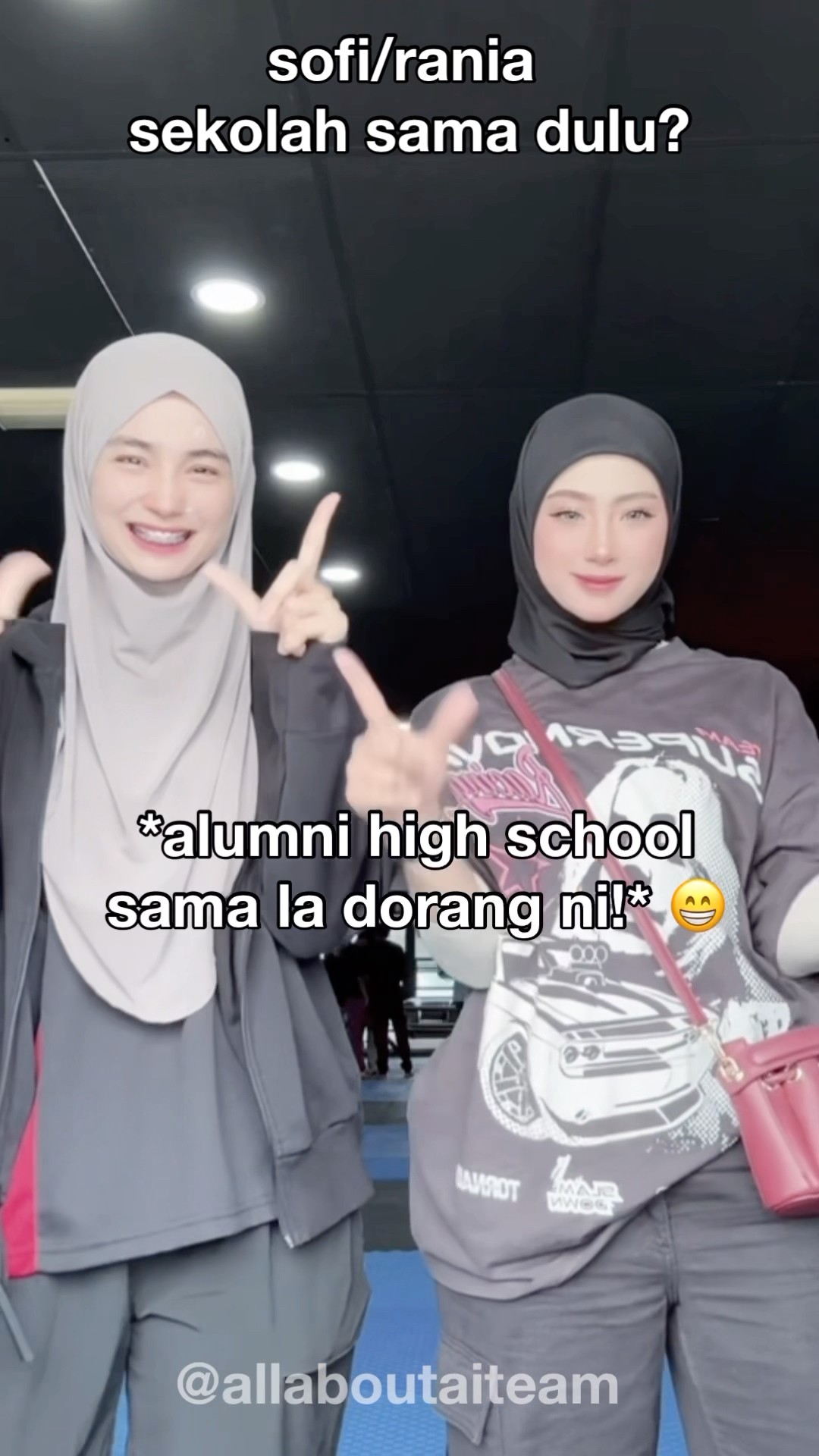 Rania Dengan Sofie Sekolah Sekali La Dulu! Wah Kenal Rupanya ? #rania #aisofie #aiteam